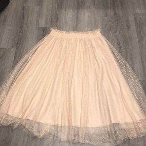 Lauren Conrad Polka-Dot Tulle Skirt